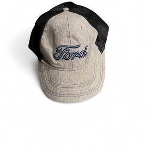 Ford Embroidered Cap in Black and Gray